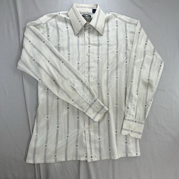 Vintage Givenchy Silk Shirt Mens Medium Long Sleeve Formal Button Up Designer - Picture 1 of 9